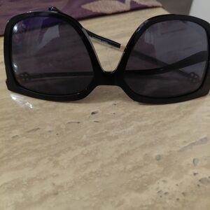 Tory Burch Black Oversized Sunglasses